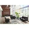 Officesource Sterling Collection Loveseat with Brushed Chrome Legs 62611LBK